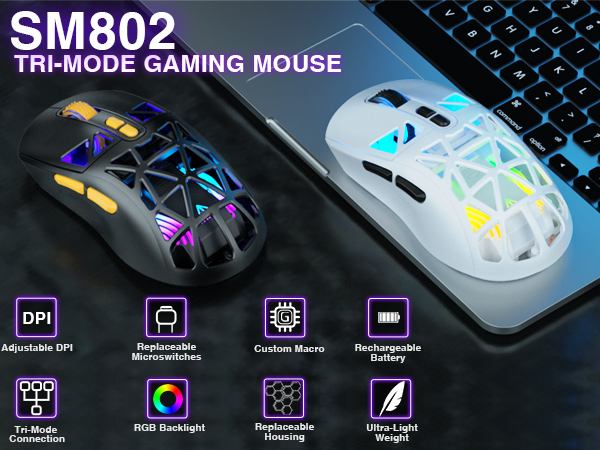 Master Your Gaming Skills with the SM802 Mouse