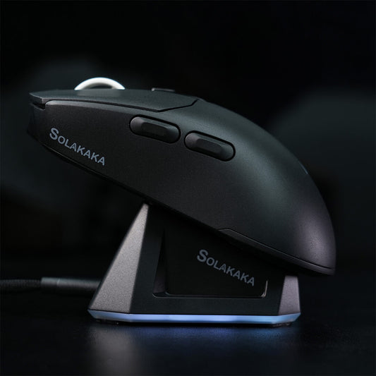 SM820 Tri-Mode Wireless RGB Gaming Mouse with Signal-Boosting Charging Dock