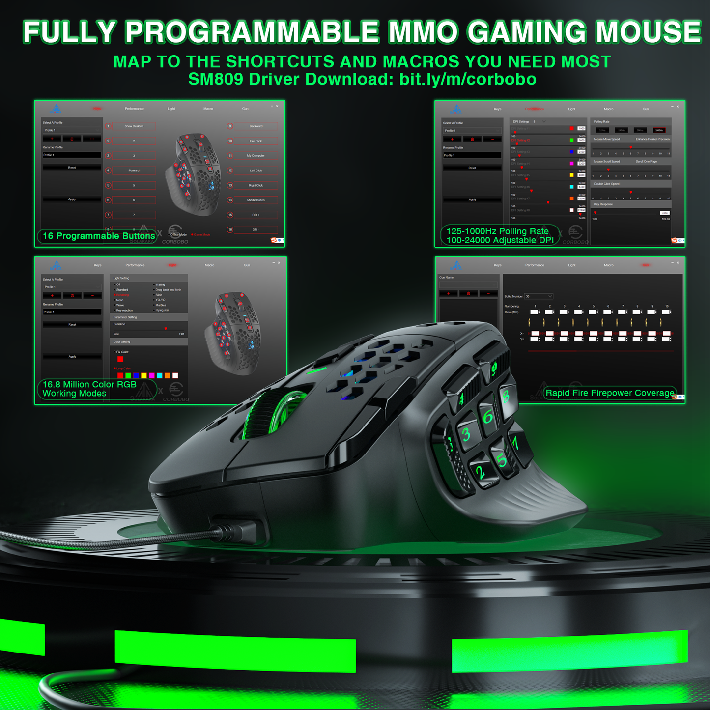 SM809 Wired Gaming Mouse