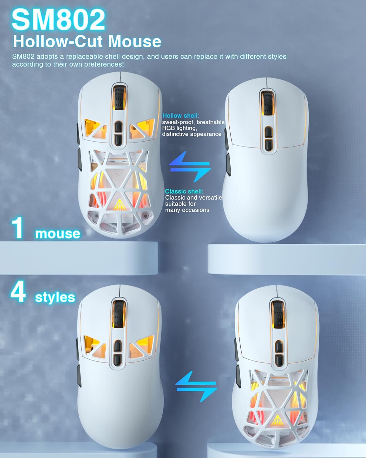 SOLAKAKA SM802 Wireless Gaming Mouse