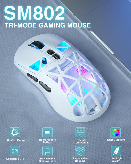 SOLAKAKA SM802 Wireless Gaming Mouse
